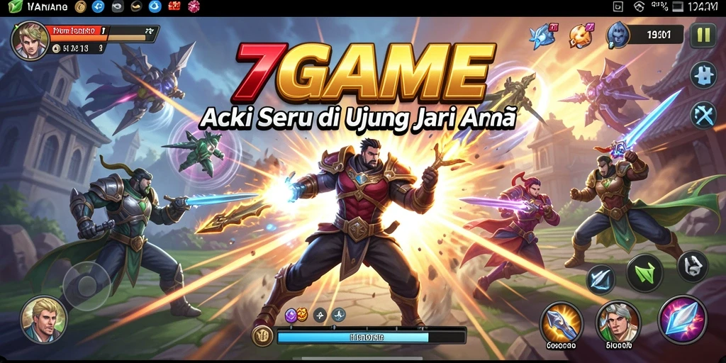 Gameplay seru dari 7GAME yang menonjolkan pertempuran aksi.