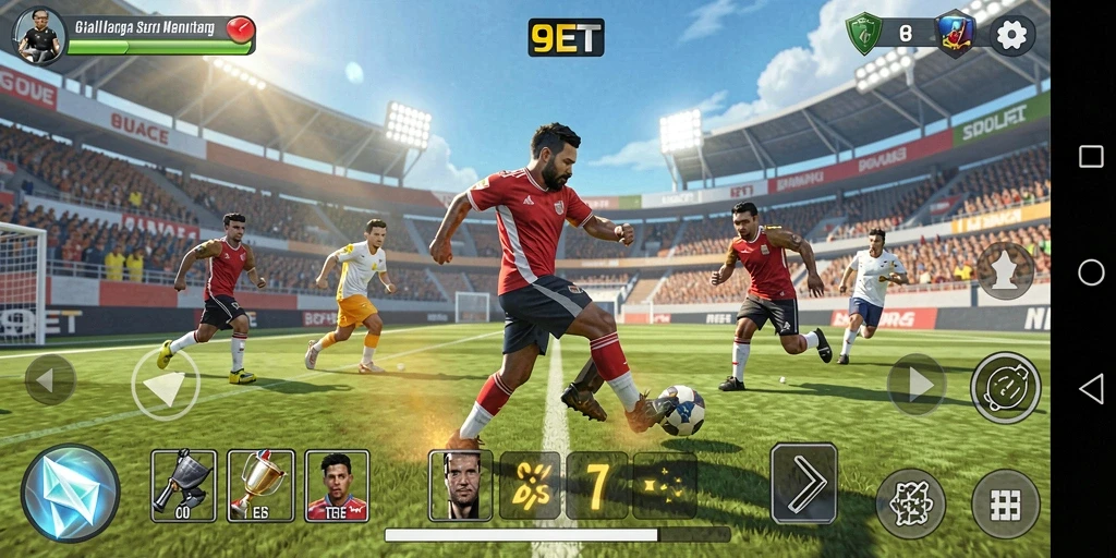 Tampilan menakjubkan dari gameplay olahraga di 9ET.