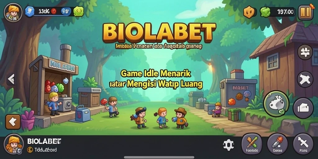 Tampilan gameplay Idle yang menarik dan menyenangkan.
