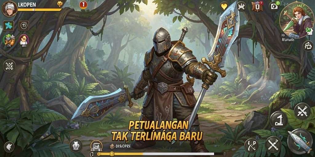 Gameplay LKOPEN menampilkan petualangan seru dan penuh tantangan.