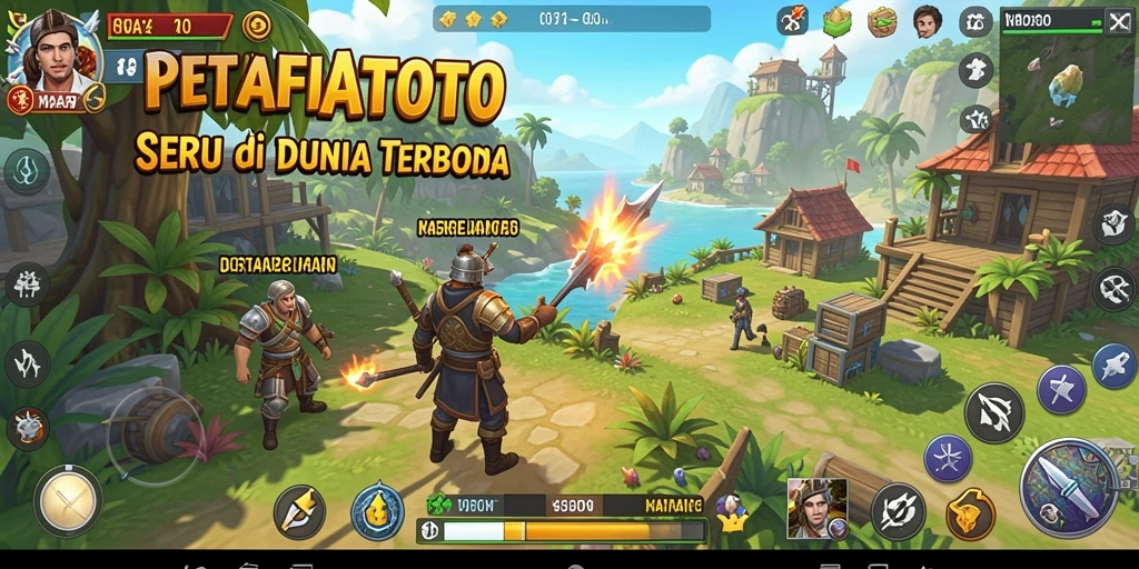 Screenshot gameplay MAFIATOTO menampilkan dunia luas yang penuh aksi.