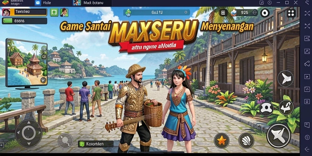 Gameplay seru MAXSERU yang penuh warna dan tantangan.