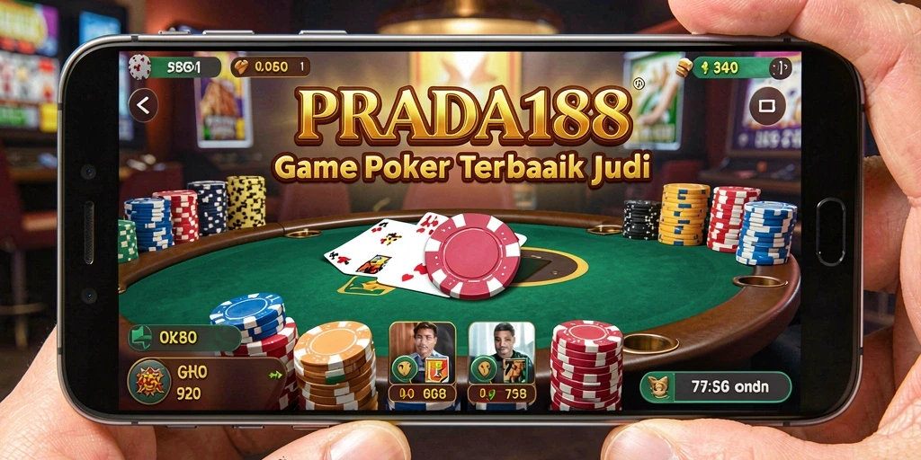Tampilan gameplay seru dalam aplikasi Poker PRADA188.