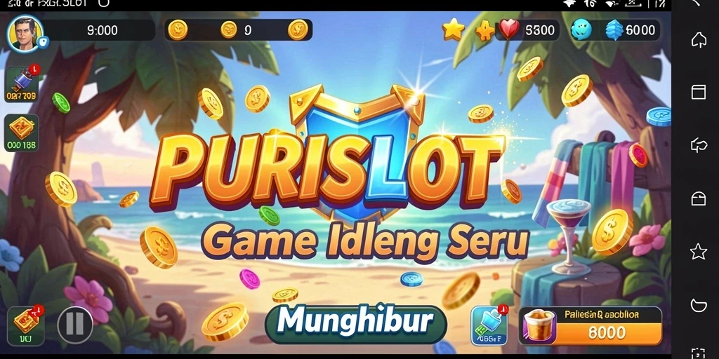 Screenshot gameplay PURISLOT menampilkan suasana game yang seru dan interaktif.