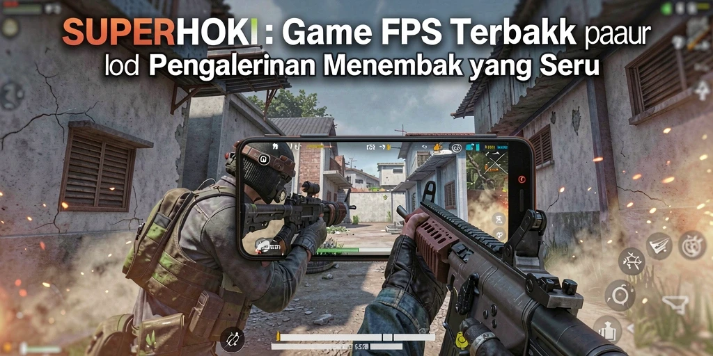 Gameplay seru dari SUPERHOKI dengan aksi tembak-menembak yang intens.